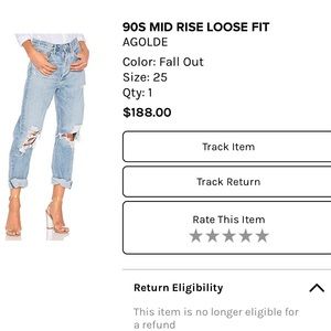 AGOLDE 90’s mid rise loose fit